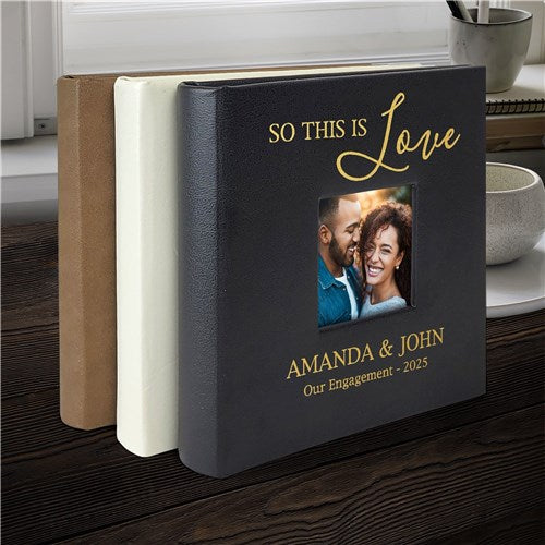 Personalized So This Is Love Leatherette Photo Album
