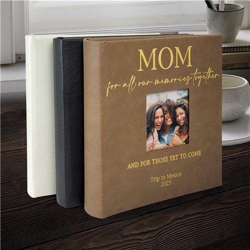 Personalized For All Our Memories Leatherette Photo Album