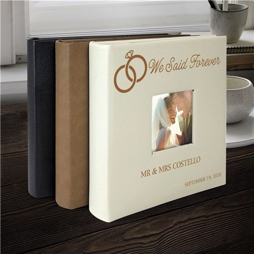 Personalized We Said Forever Leatherette Photo Album