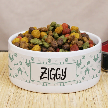 Personalized Dog House Dog Bowl