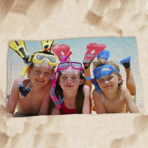 Personalized Photo Beach Towel