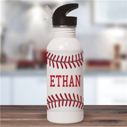 Personalized Baseball Water Bottle