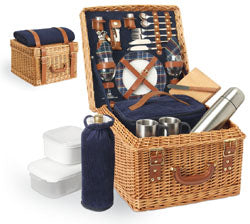 Picnic Time Canterbury English Style Willow Basket