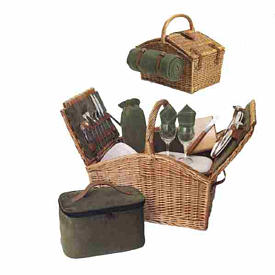 Picnic Time Somerset English Double Lid Premium Basket