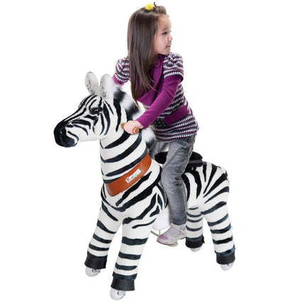 Ponycycle Zebra Ride On Toy - Small