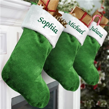 Personalized Plush Christmas Stocking