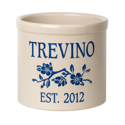 Personalized Dogwood Crock