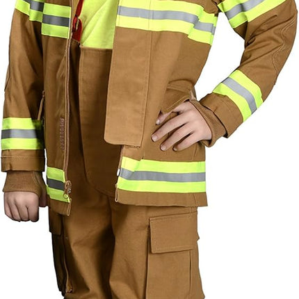 Personalized Kids Jr Firefighter Costume - Tan