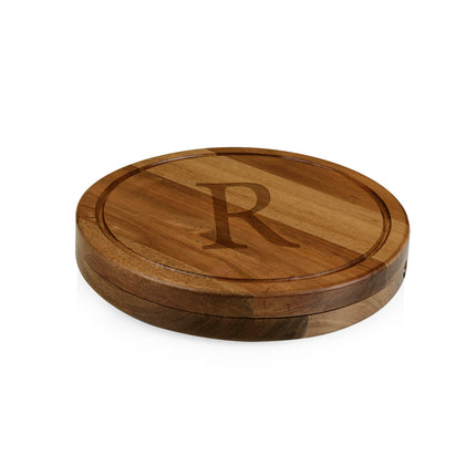 Monogram - Acacia Circo Cheese Cutting Board & Tools Set