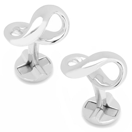 Sterling Silver Infinity Symbol Cufflinks