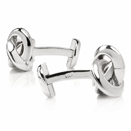 Sterling Silver Knot Cufflinks