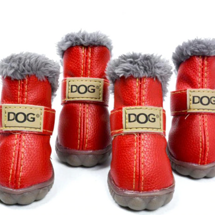 Dog Australia Waterproof Fleece-Lined Warm Dog Snow Boots