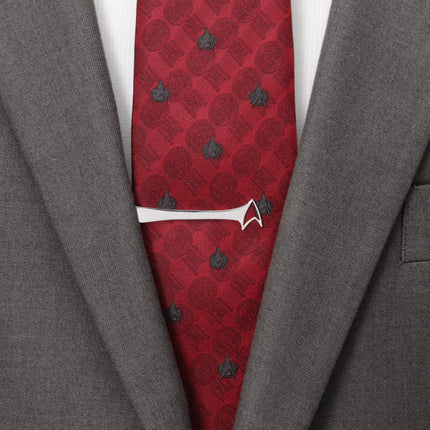 Star Trek Sterling Silver Cutout Delta Shield Tie Bar