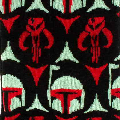 Star Wars Boba Fett and Mythosaur Dress Socks and Crest Lapel Pin Set