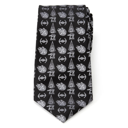 Star Wars Ships Black Tie