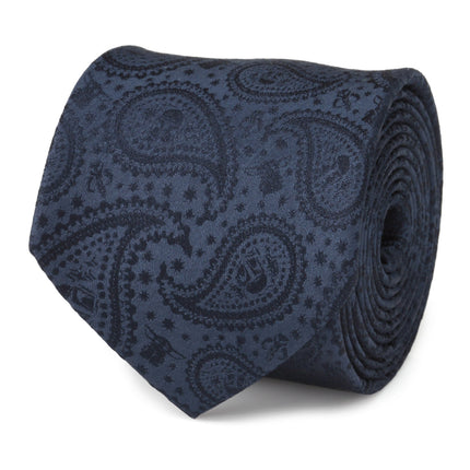 The Mandalorian and Grogu Paisley Tie, Grogu Tie Bar and Lapel Pin Set