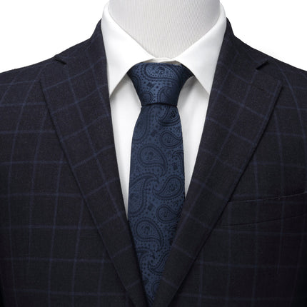 The Mandalorian and Grogu Paisley Tie, Grogu Tie Bar and Lapel Pin Set