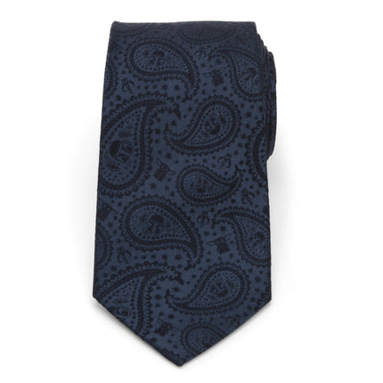 The Mandalorian and Grogu Paisley Tie, Grogu Tie Bar and Lapel Pin Set