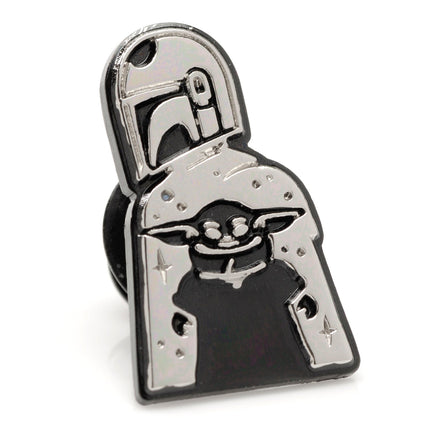 The Mandalorian and Grogu Paisley Tie, Grogu Tie Bar and Lapel Pin Set