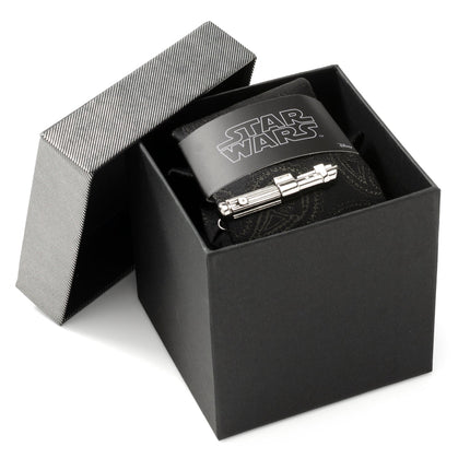 Darth Vader LIGHTSABER Tie Clip and Tie - Choose the Dark Side Set