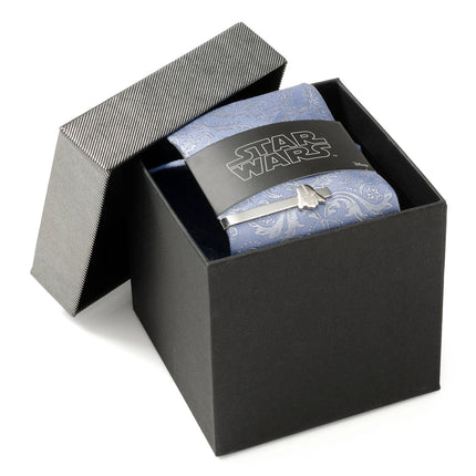 Star Wars Darth Vader Blue Damask Tie and Tie Bar Gift Set