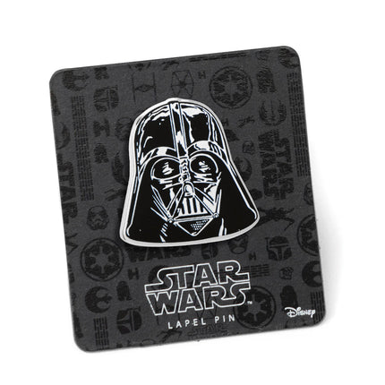 Darth Vader Black, White, and Gray Dress Socks and Lapel Pin Set