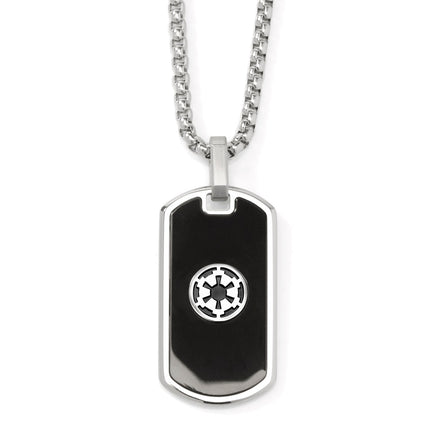 Darth Vader Stainless Steel Cufflinks and Rebel Crest Dog Tags Set