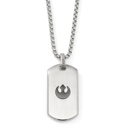 Darth Vader Stainless Steel Cufflinks and Rebel Crest Dog Tags Set