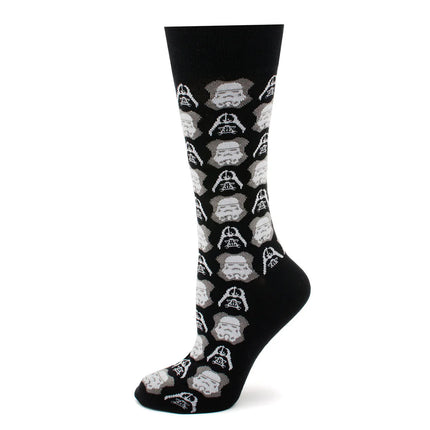 Darth Vader and Stormtrooper Socks and Darth Vader Lapel Pin Set