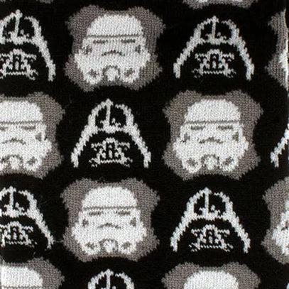 Darth Vader and Stormtrooper Socks and Darth Vader Lapel Pin Set