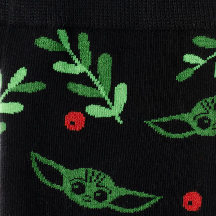 Star Wars Mandalorian Grogu Holiday Dress Socks and Lapel Pin Gift Set