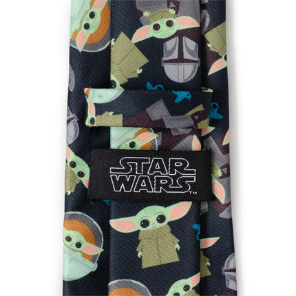 Mando Grogu Navy Men's Tie