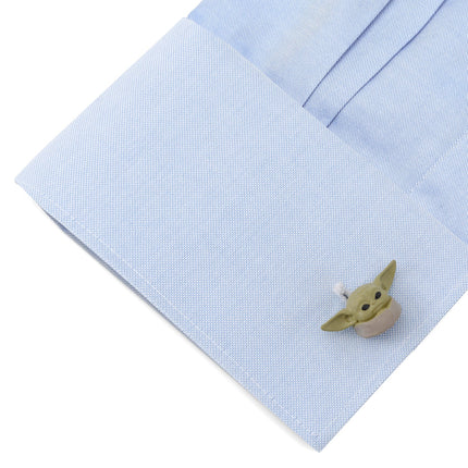 Star Wars Grogu 3D Cufflinks and 5-Stud Set