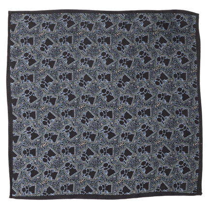 Star Wars Grogu Outline Navy Blue Pocket Square