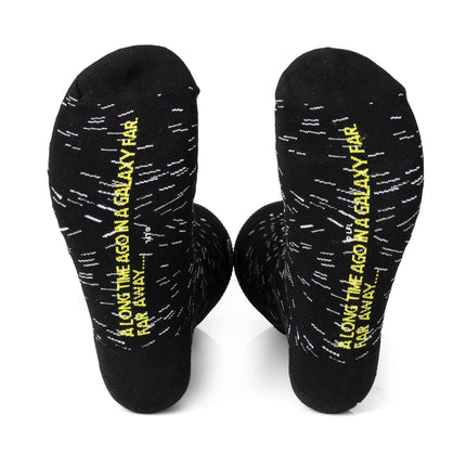 Star Wars Hyperspace Black Dress Socks and Rebel Crest Lapel Pin Set