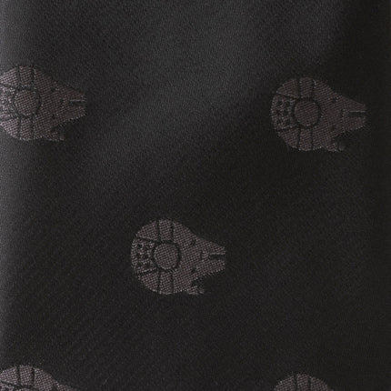 Millennium Falcon Black Tie, X-Wing and Tie Fighter Battle Socks, and Hyperspace Glow-in-the-Dark Tie Bar Set