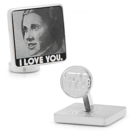 Princess Leia and Han Solo "I Love You / I Know" Cufflinks and Tie Bar