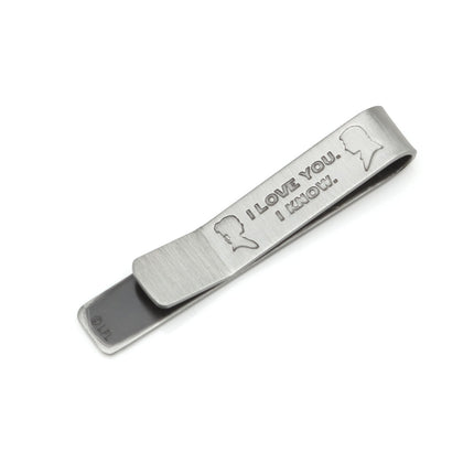 Princess Leia and Han Solo "I Love You / I Know" Cufflinks and Tie Bar