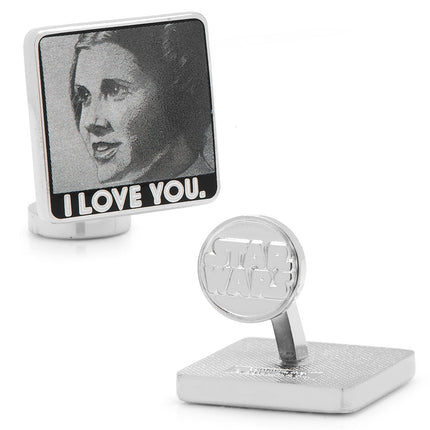 Princess Leia and Han Solo "I Love You / I Know" Photo Cufflinks