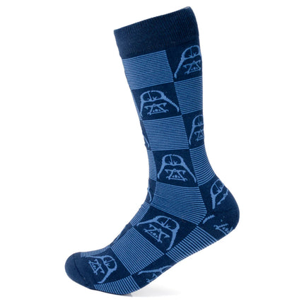 Darth Vader Checkered Socks with Imperial Crest Lapel Pin Gift Set