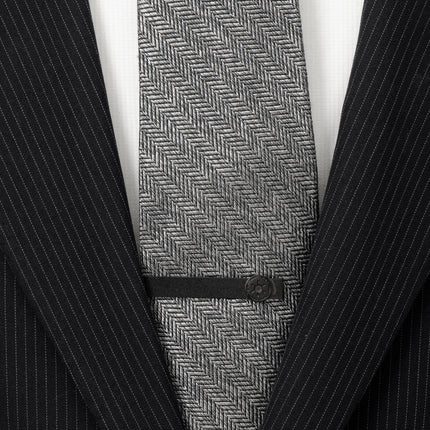 Star Wars Imperial Crest Satin Black Tie Bar