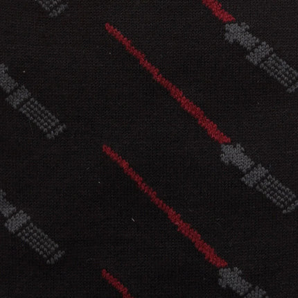 Star Wars Green and Red LIGHTSABER Socks with Jedi Crest Lapel Pin Set