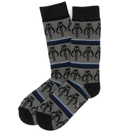 Star Wars Mandalorian 3-Pack Dress Sock and Mythosaur Lapel Pin Set