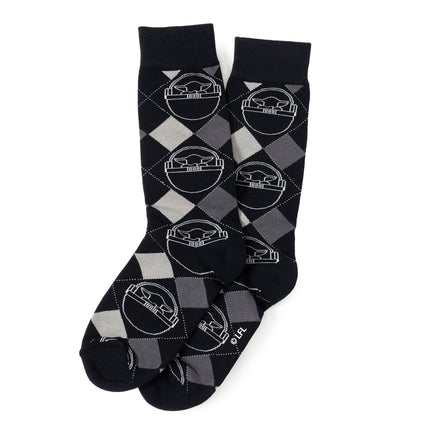 Star Wars Mandalorian 3-Pack Dress Sock and Mythosaur Lapel Pin Set