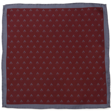 Star Wars Mandalorian Mythosaur Gray Tie, Red Pocket Square, Cufflinks, and Tie Bar Gift Set