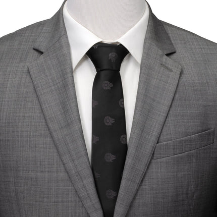 Star Wars Millennium Falcon Black Tonal Tie