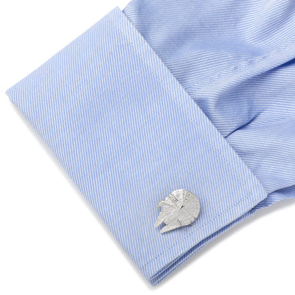 Star Wars Millennium Falcon Sterling Silver 3D Cufflinks