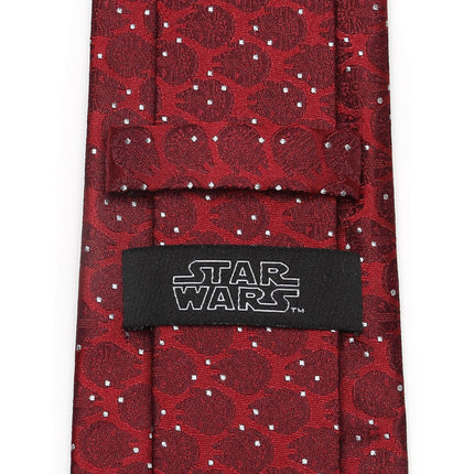 Star Wars Millennium Falcon Red and White Dot Tie