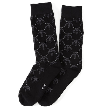 Star Wars Mandalorian Dress Socks 3-Pack and Mythosaur Lapel Pin Set