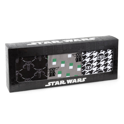 Star Wars Mandalorian Dress Socks 3-Pack and Mythosaur Lapel Pin Set